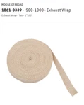 Moose Racing Exhaust Wrap 1861-0339 (tan 1"X50'). Fixed Price $35.00.