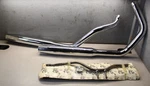Harley 79 Only Sportster Cycle Shack Chrome Exhaust Muffler Pipes W/hanger Nos. Fixed Price $314.43.