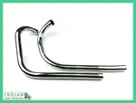 Exhaust Header Pipes, For Triumph 650, 1963-70, Push-over (pair) 70-5957 70-5958. Fixed Price $242.25.