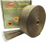 Ledaut 2" 50 Titanium Exhaust Heat Wrap Roll For Motorcycle Fiberglass. Fixed Price $28.37.