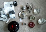 50S - 80S Auto Dome/courtesy/fog Lights/lens/wheel Caps, Speedometer Etc. Fixed Price $15.00.