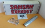 Samson 10" Straight Chrome Heat Shield Harley Honda Yamaha Suzuki Kawasaki 1-3/4. Fixed Price $63.75.