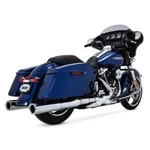 Vance & Hines Chrome Power Duals Pipes Headers 17-UP M8 Harley Touring Fl. Fixed Price $1374.95.