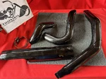 Genuine Harley Touring Vivid Black Milwaukee Eight 8 Exhaust Heat Shields. Fixed Price $168.99.