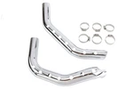 Drilled Heat Shield Set Chrome For Harley-davidson. Fixed Price $109.99.