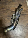 09-14 Yamaha YZF-R1 Exhaust Pipe Link Mid Section Titanium Akrapovic L-Y10SO9L. Fixed Price $450.00.
