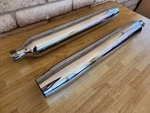 Harley Davidson Exhaust Mufflers 65539-95A Chrome Street Glide Touring Used. Fixed Price $60.00.