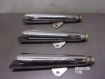 3 Left Hand Side Mufflers For 1981 Yamaha XJ550 Maxim. Fixed Price $49.95.