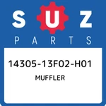 14305-13F02-H01 Suzuki Muffler 1430513F02H01, New Genuine Oem Part. Fixed Price $476.12.