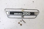1975 Yamaha Enduro Exhaust Muffler Heat Shield Protector Guard Bent. Fixed Price $129.00.