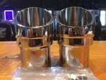 Vance & Hines Chrome Slash Cut Motorcycle Exhaust End Caps Fits Harley Davidson. Fixed Price $215.95.