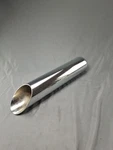 3-3/8" Id 3-1/2" Od 17-1/2" L Chrome Straight Exhaust Pipe Extension Tube. Fixed Price $60.00.