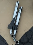 Oem Triumph Rocket Iii 2300 Stock Exhaust Mufflers Pair Upper Lower Chrome. Fixed Price $350.00.