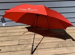 New Haas-jordan Jumbo Golf 62" Pro-line Umbrella Red W/ Company Logo Manual Open. Fixed Price $36.99.