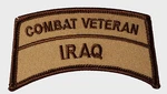 Combat Veteran Patch Oif Operation Iraqi Freedom Desert Storm Shield Tan. Fixed Price $9.98.