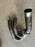 Ducati Hypermotard Oem Center Exhaust Pipe - 570P3342B. Fixed Price $79.99.