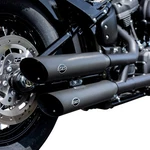 S&s Cycle Slash Cut Race Mufflers Black Softail '18-'19 550-0735. Fixed Price $462.56.