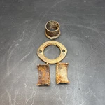 Honda Enduro XL175 Exhaust Header Pipe Mount Collars. Fixed Price $35.00.