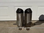 Triumph Speed Triple Arrow Exhaust Silencers. Fixed Price $550.00.