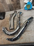 Harley Dyna Fatbob Used Stock Set Exhaust Heat Shields Wide Glide Twincam. Fixed Price $189.99.
