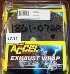 Accel 2001BK Exhaust Wrap 1" 50' Nos. Fixed Price $10.00.
