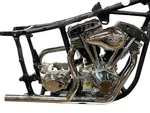 Dual Crossover Exhaust Header For Harley-davidson Shovelhead Fl 1970-1984. Fixed Price $605.59.