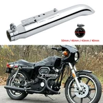 1.5"-2" Inlet Slip-on Exhaust Muffler 20" Pipe Chrome For Harley Xlcr Cafe Racer. Fixed Price $55.68.