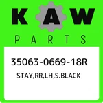 35063-0669-18R Kawasaki Stay,rr,lh,s.black 35063066918R, New Genuine Oem Part. Fixed Price $91.32.