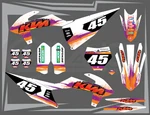 Graphics Kit 125SX 150SX 250SX KTM450 2019 2020 2021 2022 Retro Series. Fixed Price $159.99.