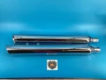 New Open Box Screamin Eagle Slashdown Slip On Muff, Lh 80505-09, Rh 80482-09 *. Fixed Price $349.00.