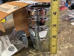 Oem Harley Davidson Screamin Eagle Chrome Double Grooved Muffler Endcap 65125-02. Fixed Price $69.95.