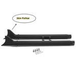 36" Fishtail Pipe Exhaust Slip Ons Extension For Harley Davidson Custom Fat Boy. Fixed Price $139.99.