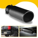 Car Tip Exhaust Inlet 2.5'' Black Coated Stainless Steel Muffler Pipe Bolt On. Fixed Price $29.99.