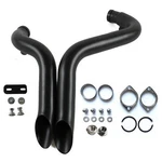 Laf 2" O.d Exhaust Pipes For Harley Touring Sportster Softail W/ Flange Black. Fixed Price $97.99.