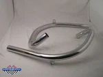 68-2789/91 Chrome Exhaust Pipes (pair) Bsa A50 1966-70, A65 1966-68. Fixed Price $235.08.