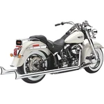 Cobra True Duals Fishtail Full Exhaust Chrome Harley Softail 1997-2006. Fixed Price $1075.53.