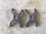 Mv Agusta F4 Brutale 750 Exhaust Header Brackets. Fixed Price $15.00.