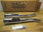 New 1-3/4 Kick Up Megaphone Exhaust Mufflers Mac 009-0513. Fixed Price $279.99.