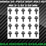 1993-1997 Honda Civic Del Sol Firewall Splash Shield Bumper Body Bolts Screws M6. Fixed Price $14.36.