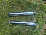 Oem Harley Davidson Street Glide Touring Chrome Mufflers #65345-07 #65547-07. Fixed Price $50.00.