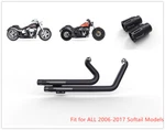 Pipes Muffler Exhaust Set For Harley Softail 2006 2008 2017 Deluxe Flstn M2. Fixed Price $299.99.