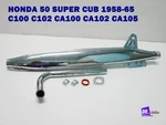 Fit Honda 50 Super Cub 1958-65 C100 C102 CA100 CA102 CA105 Exhaust Pipe Set #bi#. Fixed Price $145.34.