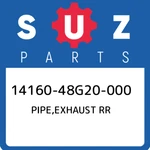 14160-48G20-000 Suzuki Pipe,exhaust Rr 1416048G20000, New Genuine Oem Part. Fixed Price $288.18.