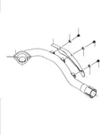 2009 2010 Kawasaki KLX250S Genuine Oem Comp Exhaust Pipe Assembly 18088-0512. Fixed Price $56.89.