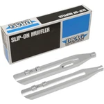 Drag Specialties 3.5" Slashdown Slip-on Mufflers 1995-2016 Harley Touring Chrome. Fixed Price $385.15.