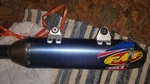 Factory 4.1 Blue Titanium Slip On Exhaust Fmf 045596 Ktm & Husqvarna 250-501. Fixed Price $450.00.