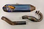 09-10 Kawasaki Kx 250F Fmf 4.1 Titanium Exhaust Muffler Pipe Tube Header Mid. Fixed Price $400.00.