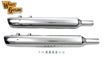 Harley Wyatt Gatling Slash End Cap Muffler Set Fits 1995-2016 Flt,. Fixed Price $238.22.