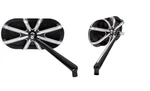 Arlen Ness Black Chrome Pair 10 Gauge Screw In Motorcycle Convex Mirror Set. Fixed Price $224.90.