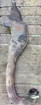 1975 1976 Kawasaki KT250 Exhaust Pipe Expansion Chamber & Flange 18001-152-21. Fixed Price $89.75.